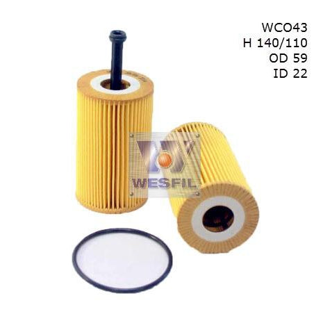 Wesfil Oil Filter - WCO43 (R2608P)