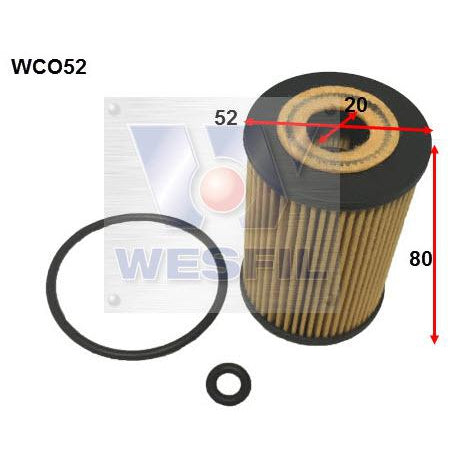 Wesfil Oil Filter - WCO52 (R2678P)