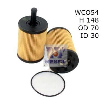 Wesfil Oil Filter - WCO54 (R2615P)