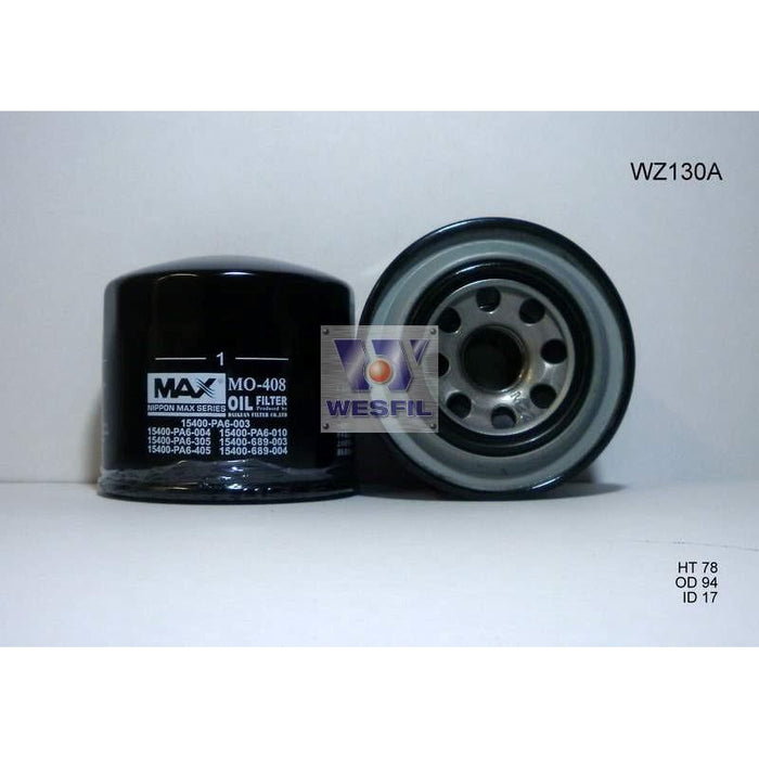 Wesfil Oil Filter - WZ130NM (Z130A)