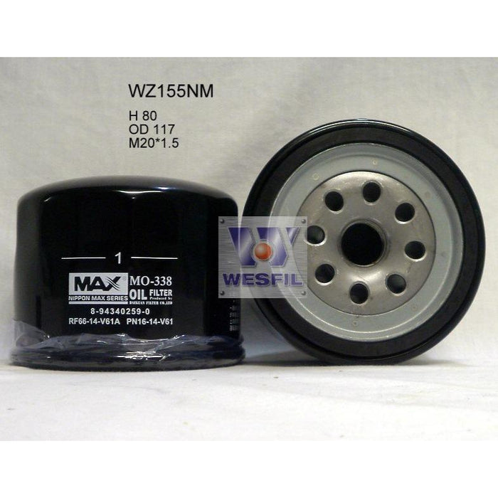 Wesfil Oil Filter - WZ155NM (Z155X)