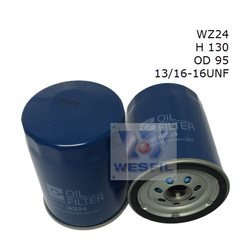 Wesfil Oil Filter - WZ24 (Z24)