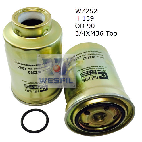 Wesfil Diesel Fuel Filter - WZ252 (Z252X / Z380)