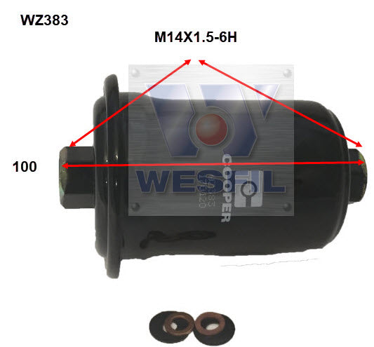 Wesfil Fuel Filter - WZ383 (Z383)