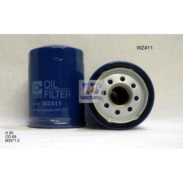 Wesfil Oil Filter - WZ411 (Z411)