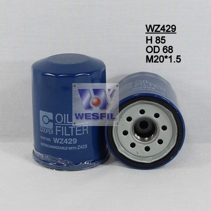 Wesfil Oil Filter - WZ429 (Z429)