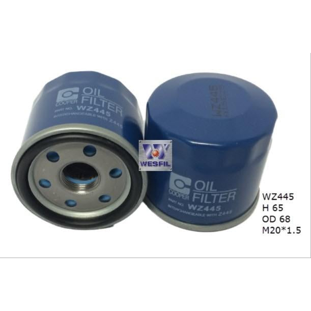 Wesfil Oil Filter - WZ445 (Z445)