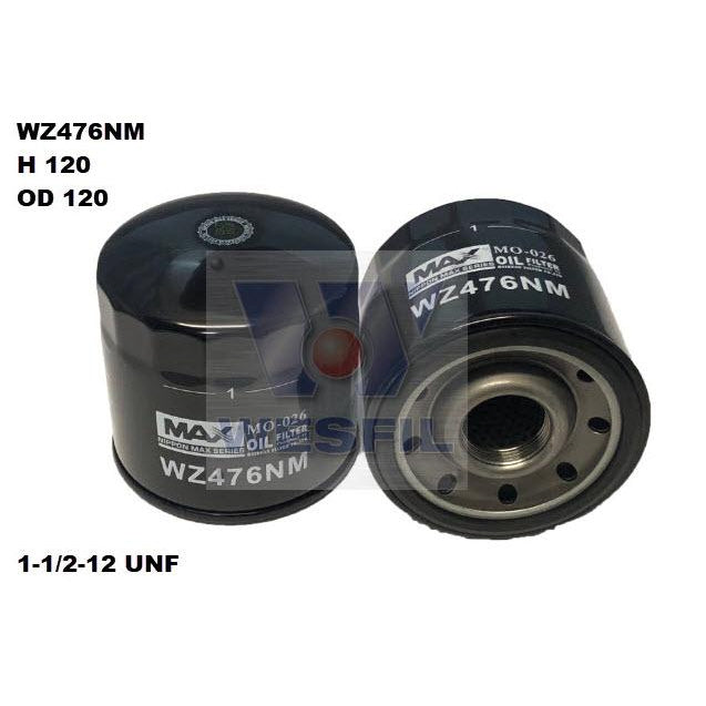 Wesfil Oil Filter - WZ476NM (Z476)