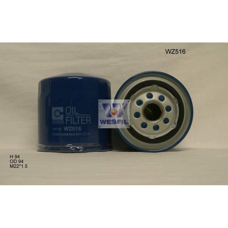 5 X Wesfil Oil Filters WZ456 – Pack Of 5