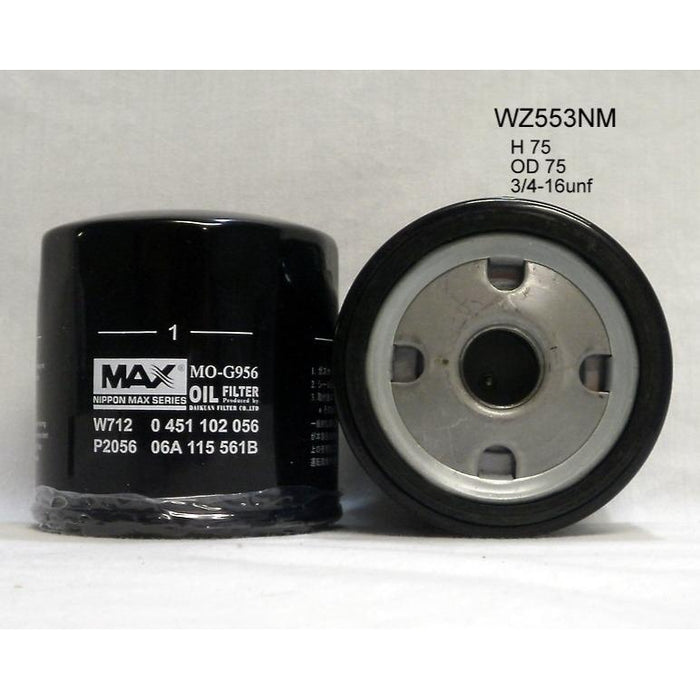 Wesfil Oil Filter - WZ553NM (Z553)