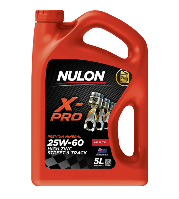Nulon X-Pro 25W60 High Zinc Street & Track Engine Oil - 5 Litre