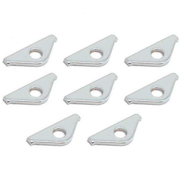 Chrome Steel Valve Cover Mini Hold Down Tabs [Set of 8] - 66-494