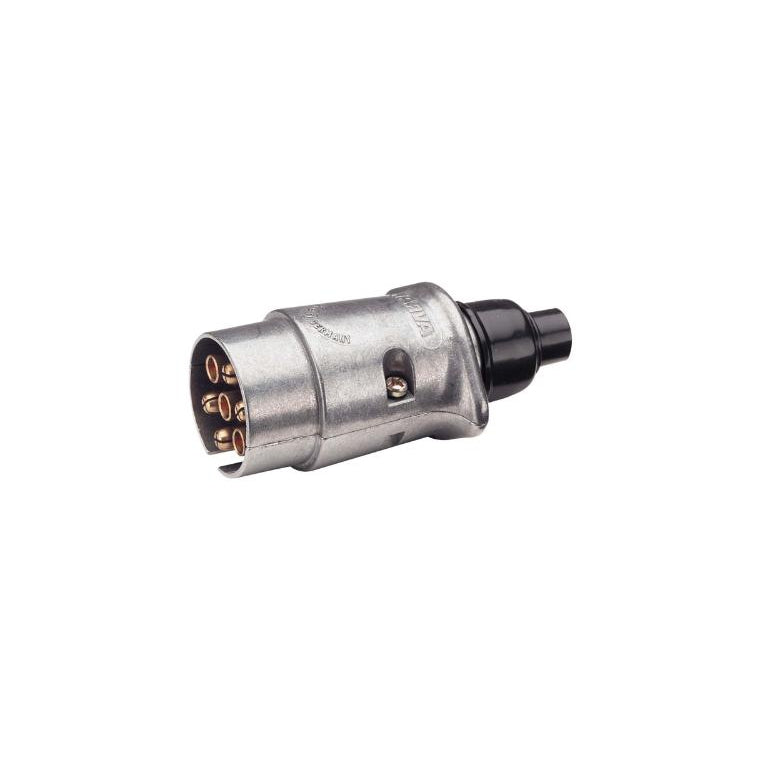 Narva 5 Pin Large Round Metal Trailer Plug - 82162BL