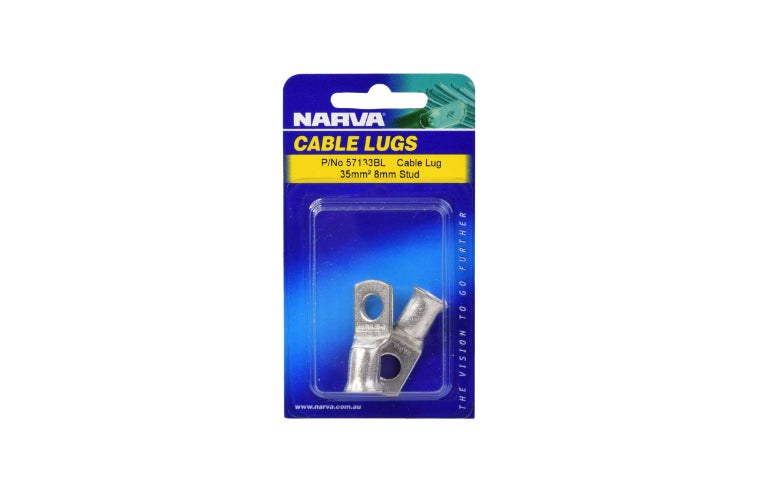 Narva Cable Lug 35mm2 8mm Stud (Pack of 2) - 57133BL