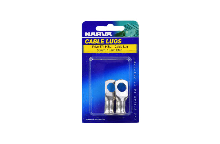 Narva Cable Lug 35mm2 10mm Stud (Pack of 2) - 57134BL
