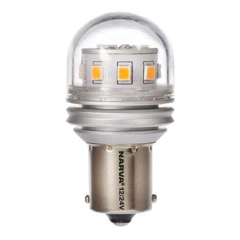 Narva 12 / 24V BA15S P21W LED Globes - 18262BL