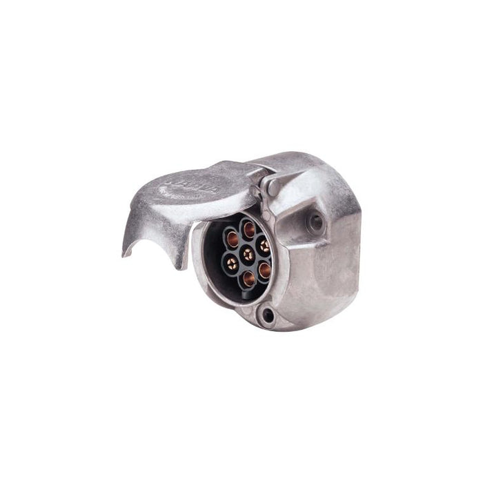 Narva 5 Pin Large Round Metal Trailer Socket - 82063BL