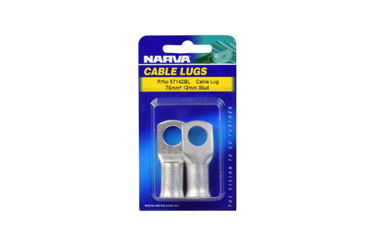 Narva Cable Lug 70mm2 13mm Stud (Pack of 2) - 57142BL