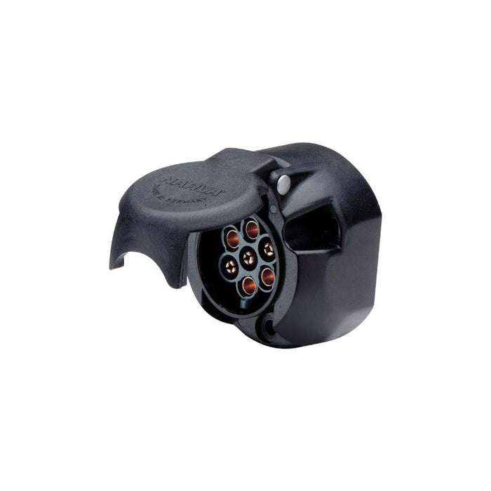 Narva 5 Pin Large Round Plastic Trailer Socket - 82053BL