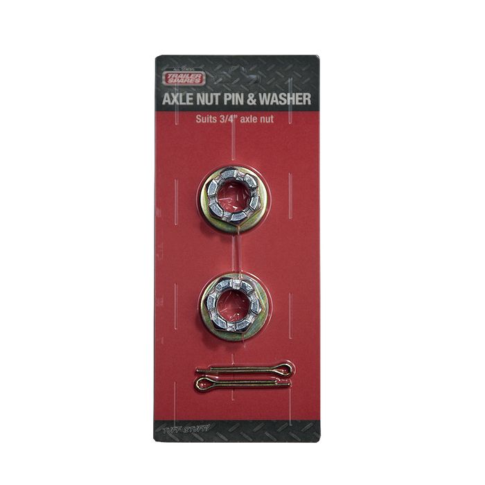 Axle Nut, Pin and Washer (Pack of 2)