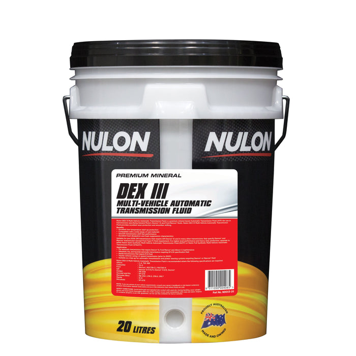 Nulon Automatic Transmission Fluid Dexron 3 - 20 Litre