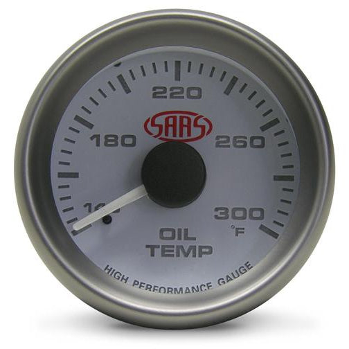 SAAS - 52mm Oil Temp Gauge - White face SG-OT52W-SGOT52W-SAAS-A1 Autoparts Niddrie
