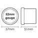 SAAS - 52mm Volt Gauge - White face SG-VLT52W-SGVLT52W-SAAS-A1 Autoparts Niddrie