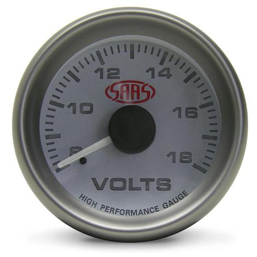 SAAS - 52mm Volt Gauge - White face SG-VLT52W-SGVLT52W-SAAS-A1 Autoparts Niddrie