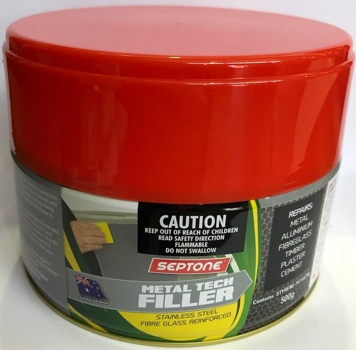 Septone Metal Tech Stainless Steel Fibre Glass Reinforced Putty - 500g