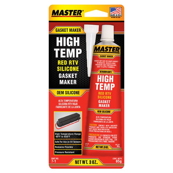 High Temperature Rtv Master High Temperature Red RTV Silicone Gasket Maker - 85g — A1 ...