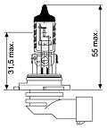 Jahn 12V H10 42W Halogen Globe - 1188