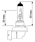 Jahn 12V H11 55W Halogen Globe - 1189