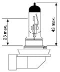 Jahn 12V H8 35W Halogen Globe - 1186