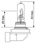 Jahn 12V H9 65W Halogen Globe - 1187