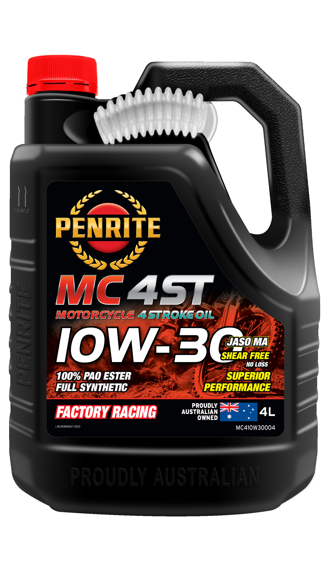 Penrite MC4ST 10W30 (100 PAO & ESTER) 4 Litre — A1 Autoparts Niddrie
