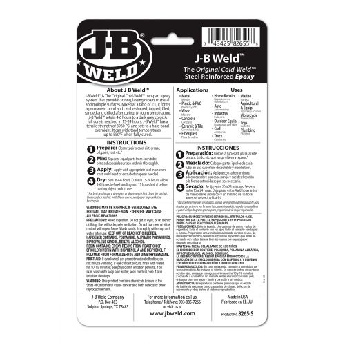 J-B Weld Original Cold Weld - 8265S