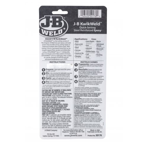J-B Weld KwikWeld Syringe - 50176