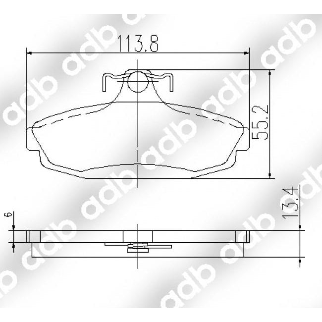 ADB Performance Brake Pad Set - ADB1098 - A1 Autoparts Niddrie
 - 2