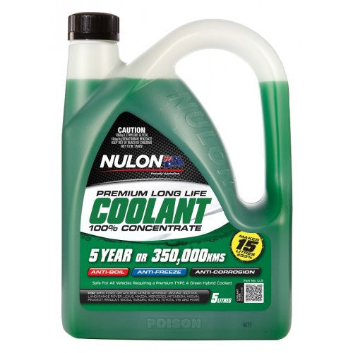 Nulon Green Long Life Concentrated Coolant - 5Ltr - A1 Autoparts Niddrie
