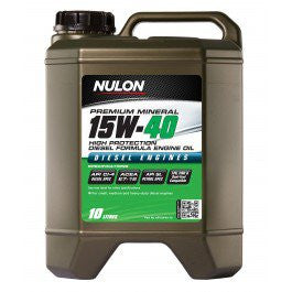 Nulon High Protection Formula 15W40 Diesel Engine Oil - 10Ltr - A1 Autoparts Niddrie
