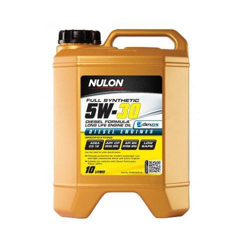 Nulon Full Synthetic 5W30 Diesel Formula Long Life Engine Oil - 10Ltr - A1 Autoparts Niddrie
