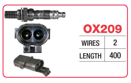 Goss Oxygen Sensor - 2 Wire - Daewoo, Holden, Toyota - OX209