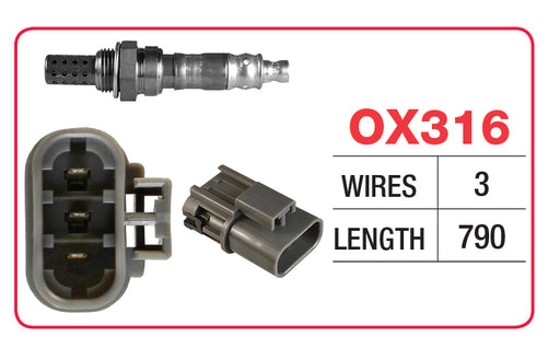 Goss Oxygen Sensor - 3 Wire - Nissan - OX316
