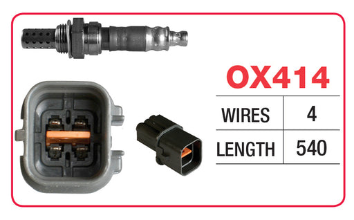 Goss Oxygen Sensor - 4 Wire - Mitsubishi Outlander - OX414