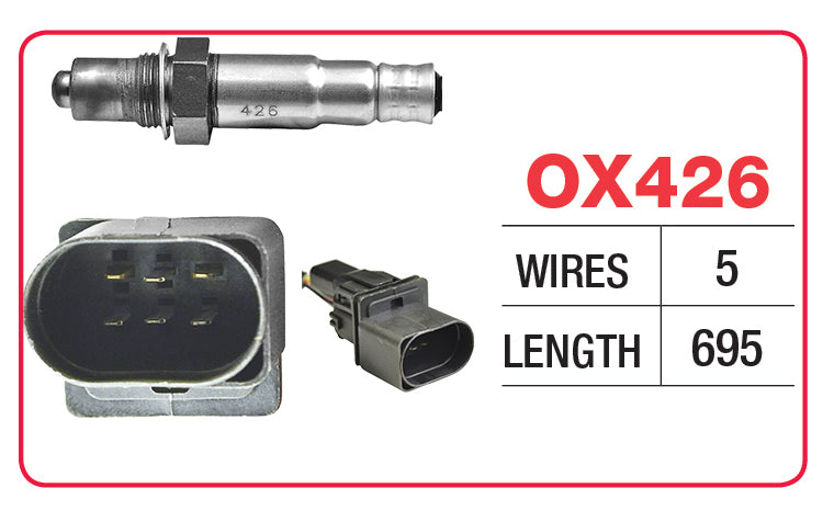 Goss Oxygen Sensor - 5 Wire - Holden - OX426