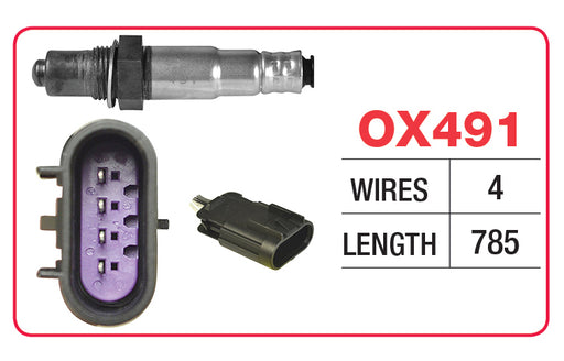 Goss Oxygen Sensor - 4 Wire - Hyundai, Kia - OX491
