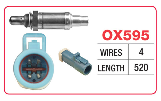 Goss Oxygen Sensor - 4 Wire - Ford, Mazda - OX595