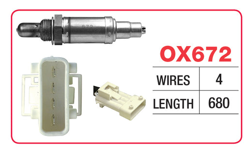 Goss Oxygen Sensor - 4 Wire - Citroen, Mini, Peugeot - OX672