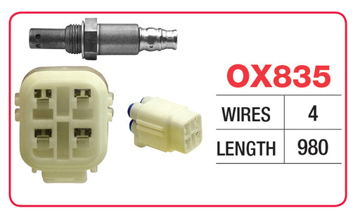 Goss Oxygen Sensor - 4 Wire - Subaru - OX835