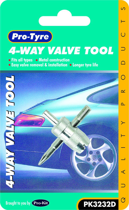 4 Way Tyre Valve Tool